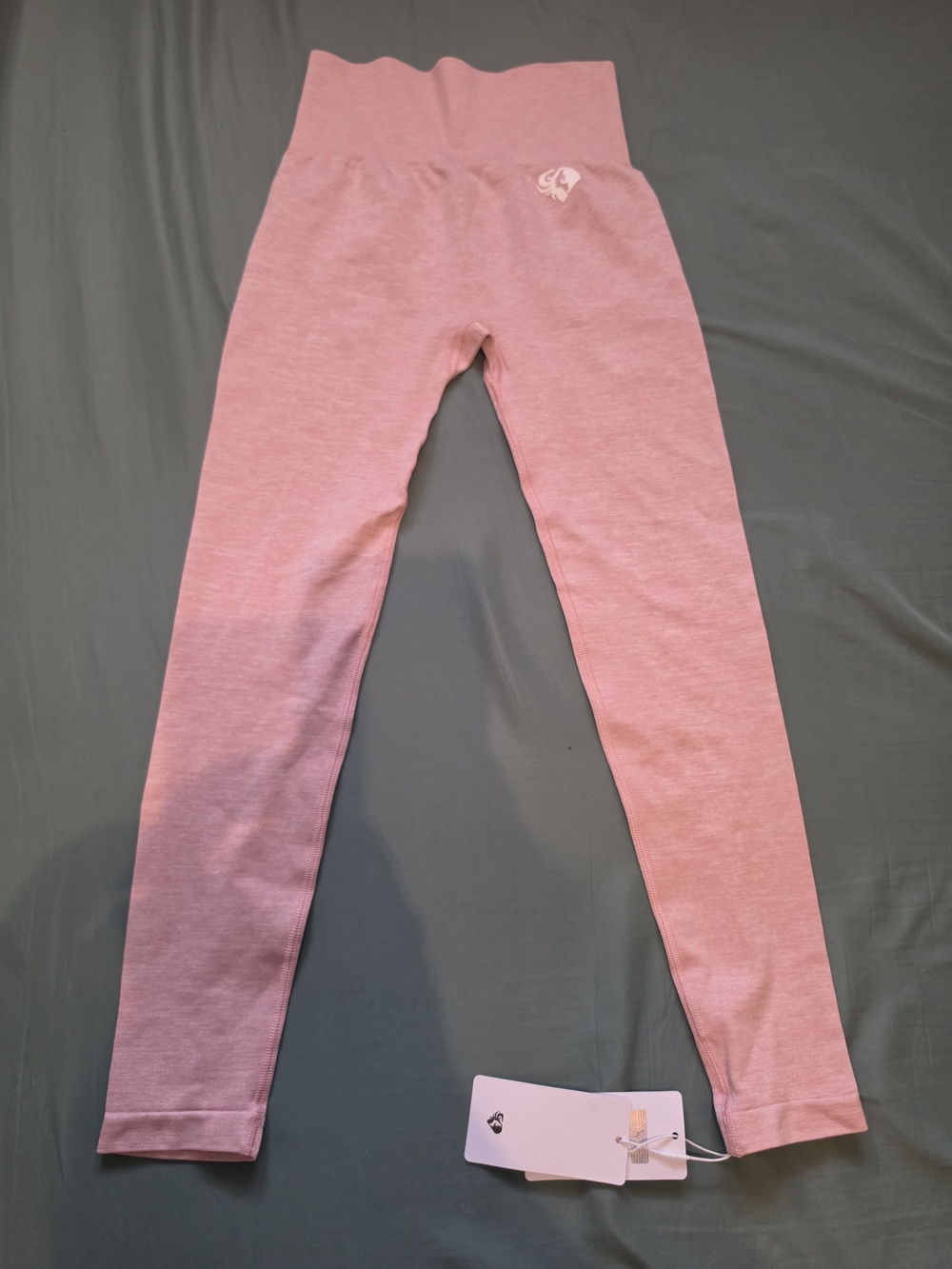 Girl's Pink Seamless High-Waist Leggings